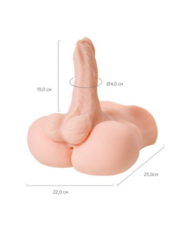 Мастурбатор с фаллосом Juicy Pussy Manuel TPE...