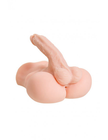 Мастурбатор с фаллосом Juicy Pussy Manuel TPE телесный /25 см/