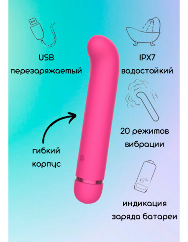 Перезаряжаемый вибратор Fantasy Flamie Pink 20...