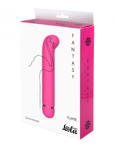 Перезаряжаемый вибратор Fantasy Flamie Pink 20...