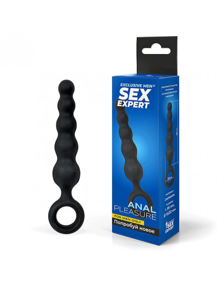 Анальный стимулятор-елочка SEX EXPERT Anal Pleasure 8,5х1,5/2,2см