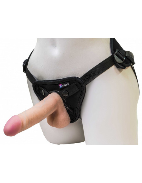 Страпон с двумя насадками UNI strap 6 Harness best of all