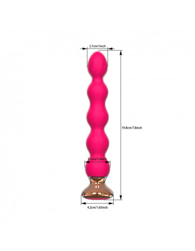 Анальный вибромассажер-ёлочка Mini Vibrator...