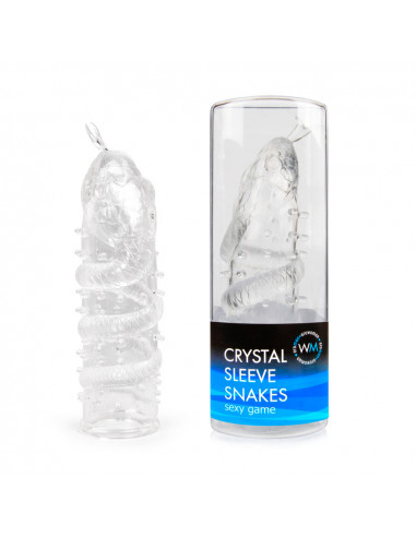 Насадка CRYSTAL SLEEVE SNAKES TPR в форме змеи...