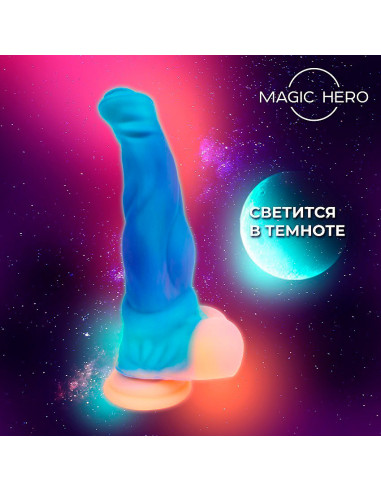 Светящийся в темноте фантазийный фаллоимитатор...