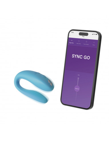 Вибромассажер для пар We-Vibe Sync Go turquoise