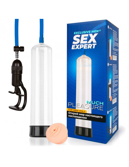 Вакуумная помпа Sex Expert Much Pleasure /30х6,5 см/