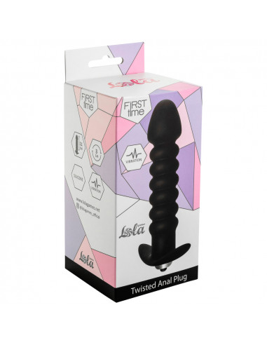 Анальная пробка с вибрацией Twisted Anal Plug...