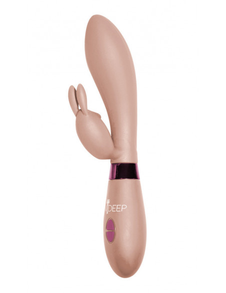Вибратор-Кролик Indeep Yonce Beige /20,5x3,3см/