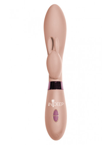Вибратор-Кролик Indeep Yonce Beige /20,5x3,3см/