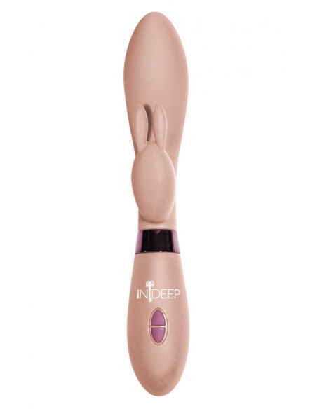 Вибратор-Кролик Indeep Yonce Beige /20,5x3,3см/