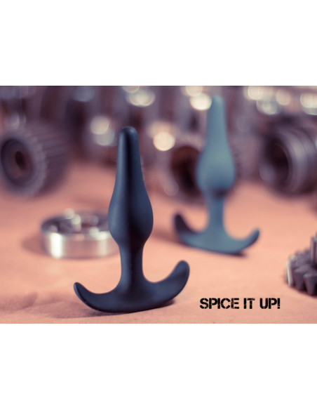 Анальная пробка Spice it up Smooth Black /12,5х3 см/