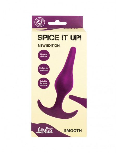 Анальная пробка Spice it up Smooth Ultraviolet /12,5х3 см/