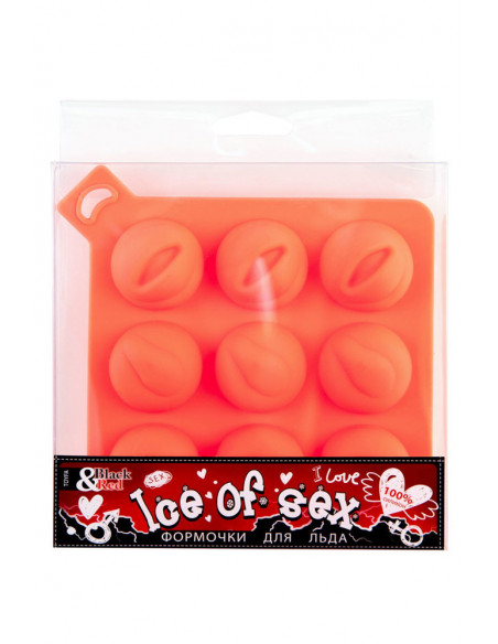 Форма для льда TOYFA Black&Red силикон оранжевый /13см/