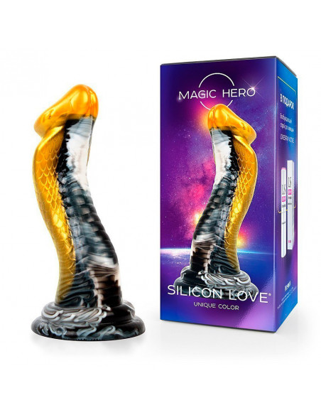 Фантазийный фаллоимитатор-кобра MAGIC HERO SILICON LOVE 22х6 см