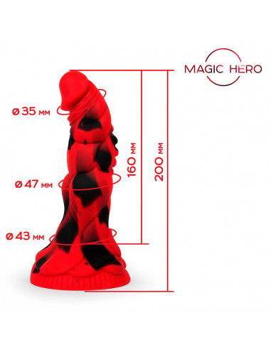 Фантазийный фаллоимитатор MAGIC HERO SILICON...
