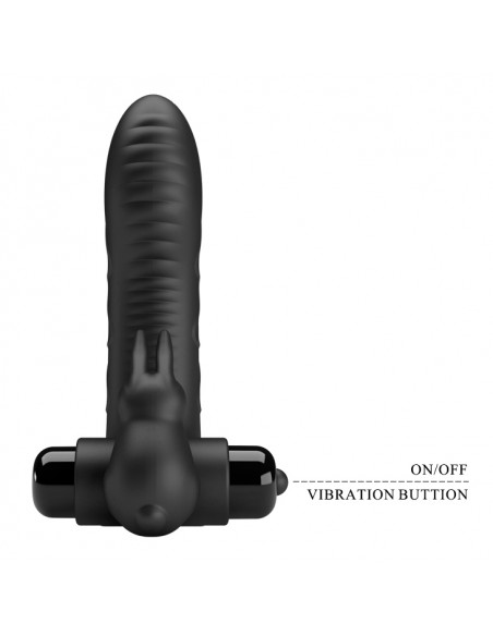 Вибронасадка с двойной вибрацией на палец Pretty Love Honey Finger Vance