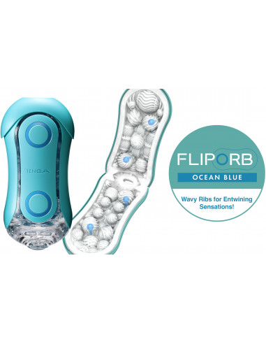 Инновационный Мастурбатор TENGA FLIP ORB OCEAN...