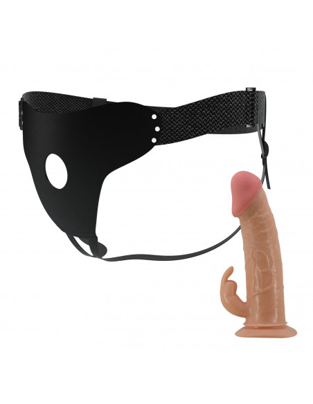 Страпон унисекс с полым фаллосом Harness Briefs Mavis /19х4,6 см/