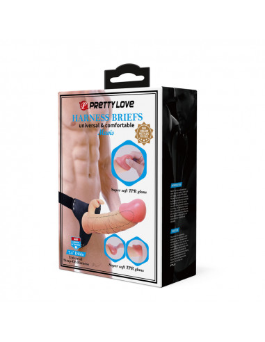 Страпон унисекс с полым фаллосом Harness Briefs...