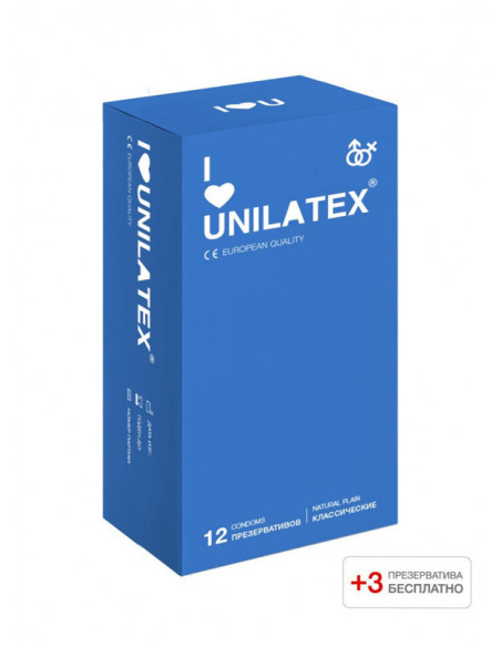 Unilatex Natural Plain №15 классические презервативы