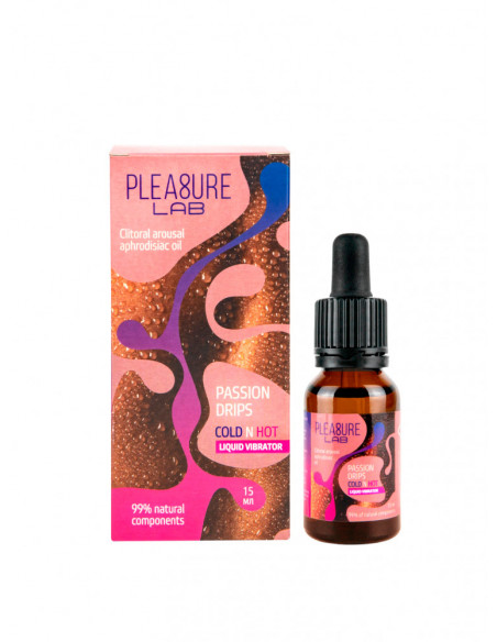 Жидкий Вибратор с Афродизиаком Pleasure Lab Passion Drips Cold n Hot 15 мл