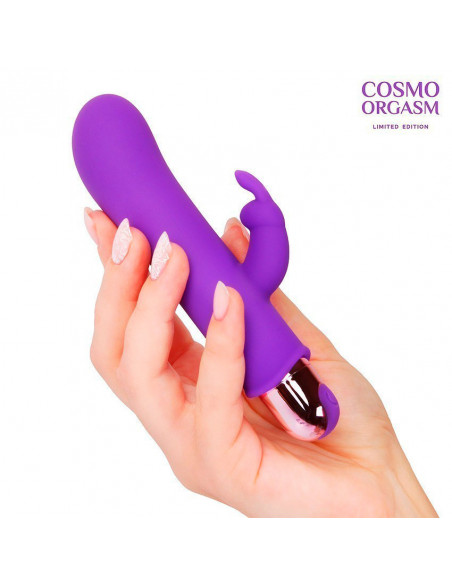Перезаряжаемый мини-вибратор Кролик COSMO силикон 14/12х2,9 см