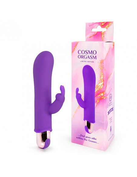 Перезаряжаемый мини-вибратор Кролик COSMO силикон 14/12х2,9 см