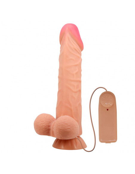 Виброфаллос гнущийся с подвижной кожей LIFELIKE SLIDING SKIN SADIK 9,4" TPR телесный 24х5 см