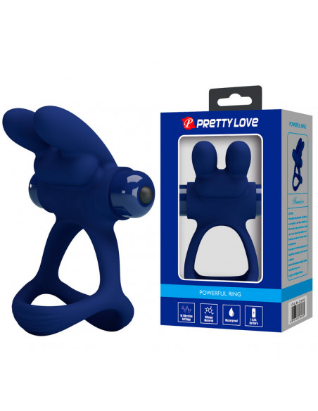 Эрекционное виброкольцо PRETTY LOVE POWERFUL RING силикон фиолетовый