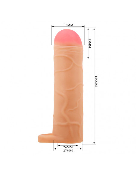 Фаллоувеличитель Bunion 6,5" c подхватом мошонки /16,5х3,8 см/