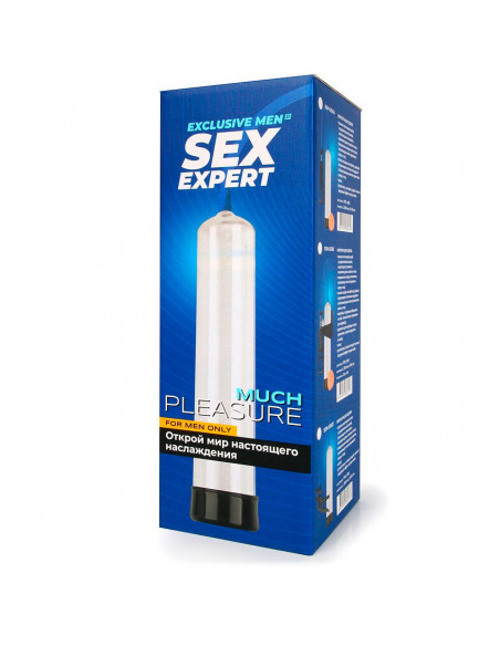 Вакуумная помпа с вибратором Sex Expert /30х6,5 см/