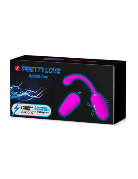 Виброяичко с электростимуляцией Pretty Love Chock fun силикон