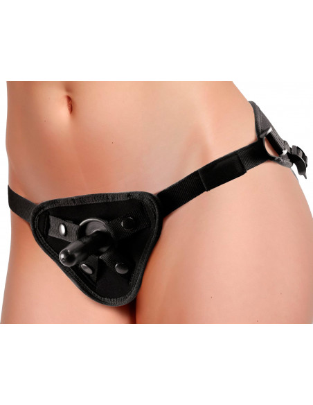Страпон с двумя насадками UNI strap 6 "Harness" best of all с 10 режимами вибрации
