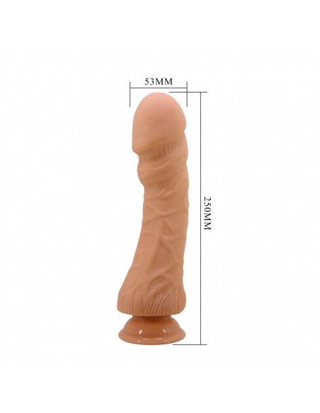Виброфаллос с большой головкой BIG PENIS TPR телесный 25x5,3 см