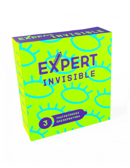 EXPERT INVISIBLE №3 ультратонкие презервативы