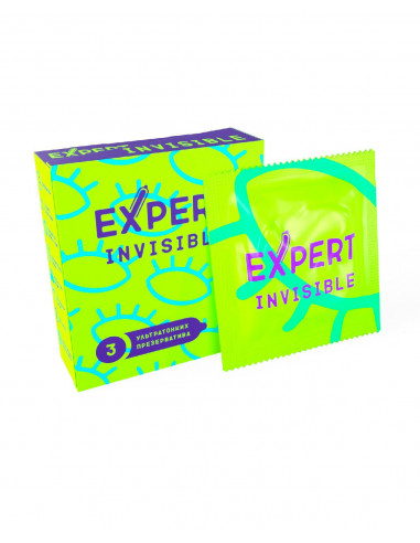 EXPERT INVISIBLE №3 ультратонкие презервативы