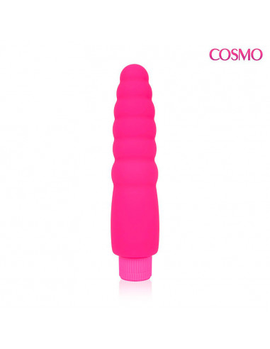 Вибромассажер COSMO силикон фуксия /15х3,3 см/