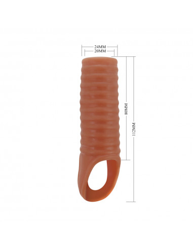 Насадка открытая BIGGER THICKER TPE телесный...