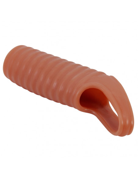 Насадка открытая BIGGER THICKER TPE телесный /11,2 см/