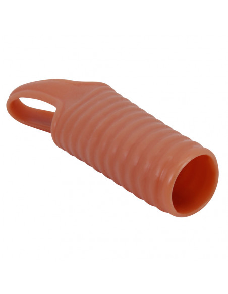 Насадка открытая BIGGER THICKER TPE телесный /11,2 см/