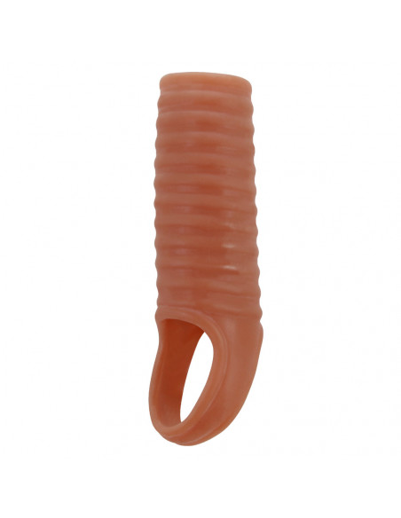 Насадка открытая BIGGER THICKER TPE телесный /11,2 см/