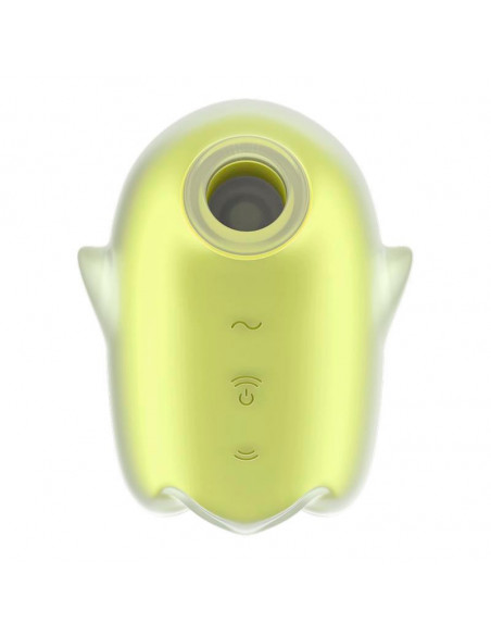 Вакуум-волновой бесконтактный вибростимулятор клитора Satisfyer Glowing Ghost yellow