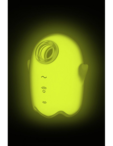 Вакуум-волновой бесконтактный вибростимулятор клитора Satisfyer Glowing Ghost yellow