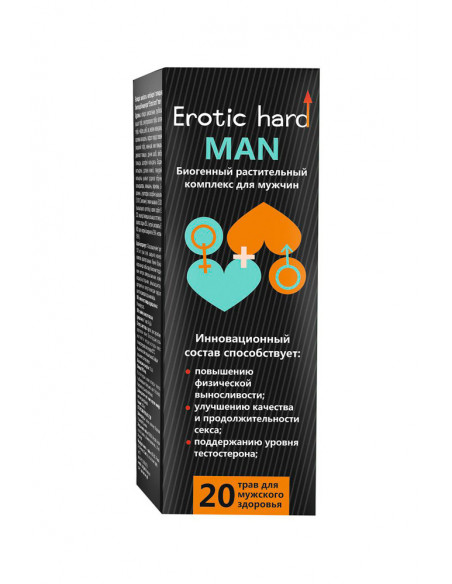 Инновационный биогенный концентрат 5в1 «Erotichard MAN» для половой выносливости 250 мл