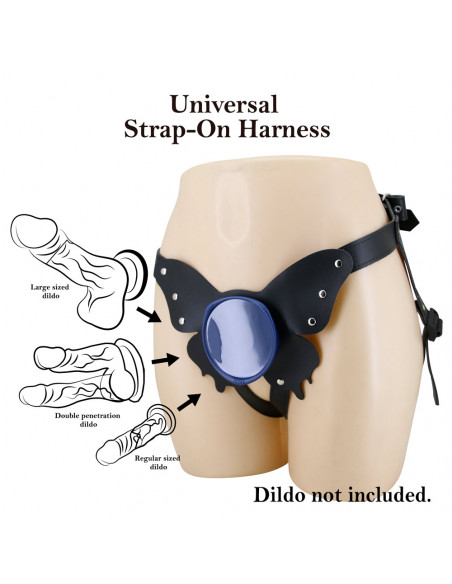 Страпон унисекс для присосок Harness Briefs Caludio II