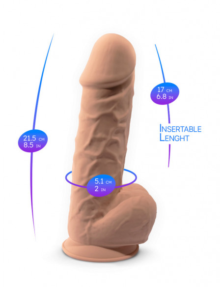 Фаллоимитатор термоактивный Silexpan 8,5" Model 1 /22,5х5,1 см/