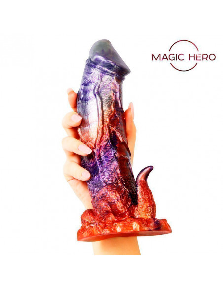 Фантазийный фаллоимитатор MAGIC HERO SILICON LOVE 24/18х5,3/5 см