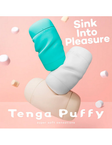 Инновационный мастурбатор Tenga Puffy Latte Brown