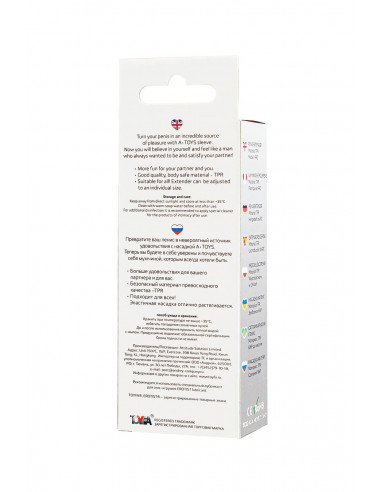 Насадка на пенис A-Toys by TOYFA Dond TPR...
